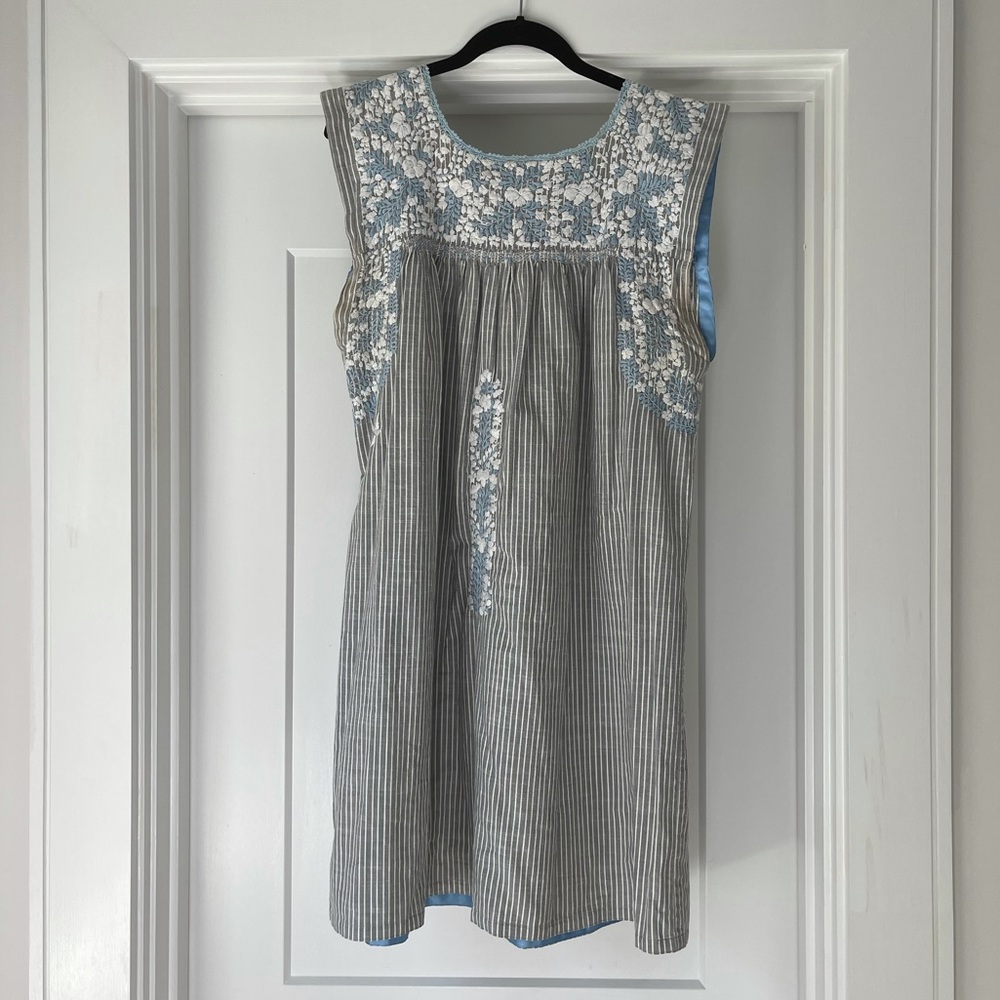 Mi Golondrina Hand Embroidered Mexican Dress
